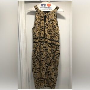 Elegant Black and Gold Party Dress.  Stretch fit.   Size 22W

FREE SHIPPING